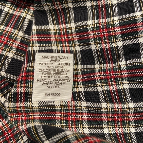 Cremieux Plaid Long Sleeve Button Up, Supima‎ Cotton Shirt, Size Large - Picture 5 of 9